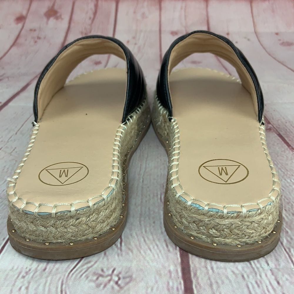 MISSGUIDED PLATFORM SLIDE ESPADRILLE SANDALS - Picture 5 of 12